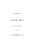 FARNHAM:  Genealogy of the Farnham family 1886