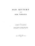 FERNALD: Extracted from OLD KITTERY & HER FAMILIES 1903