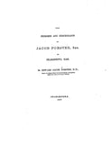FORSTER: The pedigree and descendants. of Jacob Forster, Sen., of Charlestown, MA. 1870
