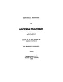 FRANKLIN: Historical Sketches of Roswell Franklin and family 1839