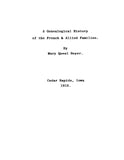 FRENCH: Genealogical history of the French and allied families 1912