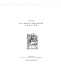 GILBERT - BARBER Families [descendants of Orrin Gilbert & Mary Barber, m. 1807, of CT & OH] 1903