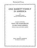 GOODRICH: Records of the William & David Goodrich Family in England and America; Extracted from One Bassett Family in America 1926