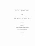 GRIGSBY: Genealogies and Reminiscences: Porter, Grigsby, McNutt, McCheeney, Hamilton and McCormick Families; revised ed.