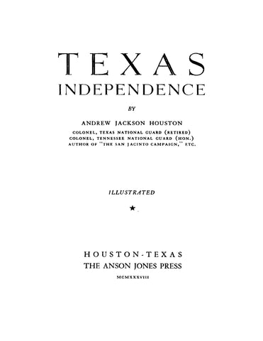 TEXAS: Texas Independence
