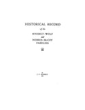 KNISELY - WOLF - NORRIS - McCOY FAMILIES 1923