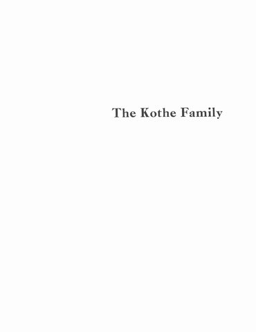 KOTHE: Biographical & other material related to the Kothe family, 1748-1891