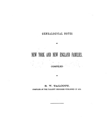 LANMAN Extracted from Genealogical Notes of New York and New England Families (Softcover)