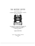 LAWRENCE: The Mystery Solved: Facts Relating to the "Lawrence-Townley" & "Chase-Townley" Marriage. 1888