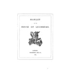 LECHMERE: Hanley (Castle) and the House of Lechmere 1883