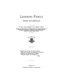 LEVERING Family History and Genealogy 1897