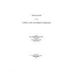 LEWIS: Genealogy of the Lewis and kindred families 1906