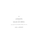 LIPPINCOTT: The Lippincotts in England and America; edited from the papers of James S. Lippincott