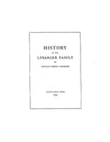 LYBARGER: History of the Lybarger family 1921