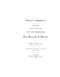 MACLAY Memorial, sketching the lineage, life & obsequies of Hon. William. B. Maclay 1884