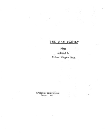 MAN The Man Family 1923