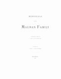 MAURAN: Memorials of the Mauran family 1893