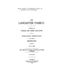 McCARTY: Thomas McCarty of Northampton County, Pennsylvania and some descendants. (in Lancaster fam.) 1902