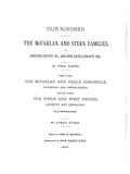 MacFARLAN: Our kindred: MacFarlan and Stern families of Chester County, Pennsylvania and New Castle County, Delaware 1885