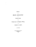 MILES: Annals of Miles Ancestry in Penna and Story of a Forged Will 1895