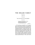 MILLER: An Address Delivered Before the Miller Reunion at N. Waldoboro, ME, Sept. 7, 1904, with Genealogy.