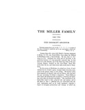 MILLER: An Address Delivered Before the Miller Reunion at N. Waldoboro, ME, Sept. 7, 1904, with Genealogy.