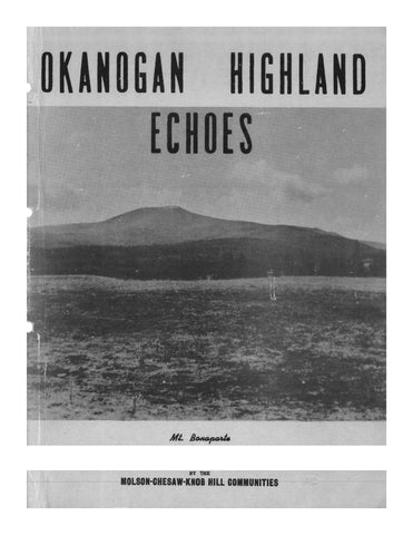 OKANOGAN, WA: Okanogan Highland Echoes