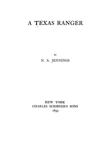 TEXAS: A Texas Ranger – Higginson Book Company, LLC