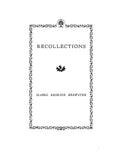 ERSKINE-BREWSTER: Recollections of the Erskine-Brewster Family 1934