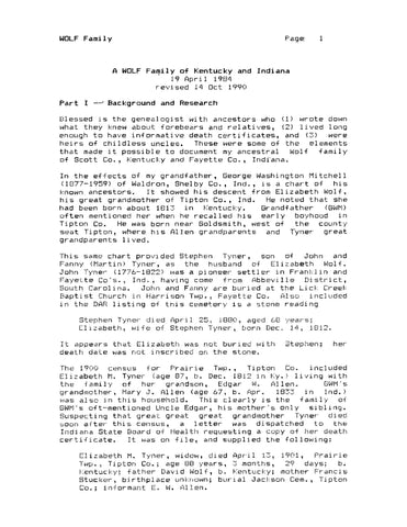 WOLF: Jonas Wolf of Berwick Township, York County, Pennsylvania: A History and Genealogy of a Colonial Ancestor and Some of his Descendants (Softcover)