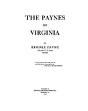 PAYNE: Paynes of Virginia 1937