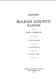 McLEAN, IL:  HISTORY OF McLEAN COUNTY. (Hardcover)