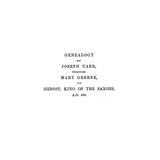 CARR: Genealogy of Joseph Carr of Jamestown, Rhode Island 1902