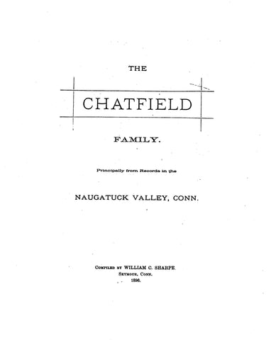 Chatfield Family of Naugatuck Valley, CT 1896