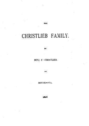 Christlieb Family 1895