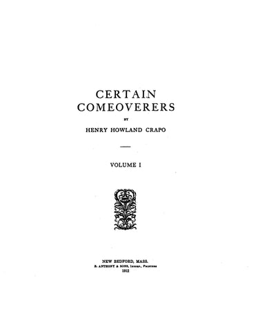Crapo: Certain Comeoverers 1912