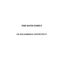 DAVIS: From FAIRFIELD, CT: HISTORY & GENEALOGY OF THE FAMILIES OF OLD FAIRFIELD