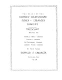 DOWLER: Story of the Dowler-Hartshorne Fisher-Lybarger families 1938