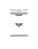 DUNNING: Genealogical notes on the Dunning family in America 1915