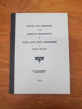 CHAMNESS Family in America: History and Genealogy of the American Descendants of John and Ann Chamness of London, England 1922