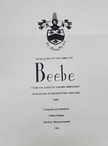 BEEBE: Genealogy of the Family of Beebe