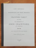 CRAWFORD: Laurus Crawfurdiana : Memorials of that branch of the Crawford family which comprises the descendants of John Crawford, of Virginia, 1660-1883 ; with notices of the allied families.. 1883