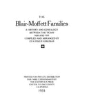 BLAIR - MOFFETT Families: history & genealogy between the years 1600 & 1935