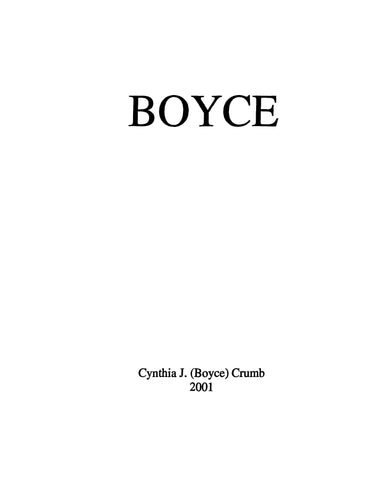 BOYCE: The journey of Boyce family