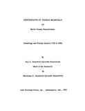 BRUMFIELD: Descendants of Thomas Brumfield of Berks Co., PA; Genealogy & Family History, 1720-1960. 1962