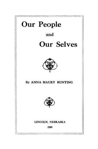 BUNTING Family; Our People and Our Selves