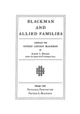Blackman and Allied Families