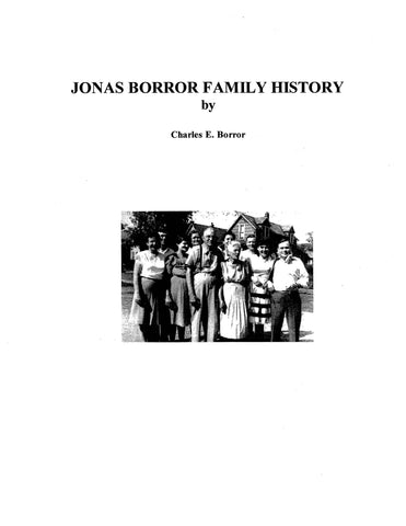 BORROR: Jonas Borror family history