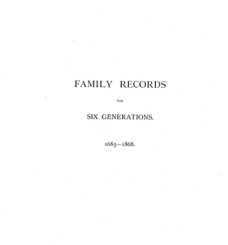 Boudinot Family records for six generations, 1685-1868