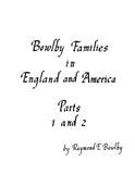 Bowlby Families in England and America. 5 Parts.